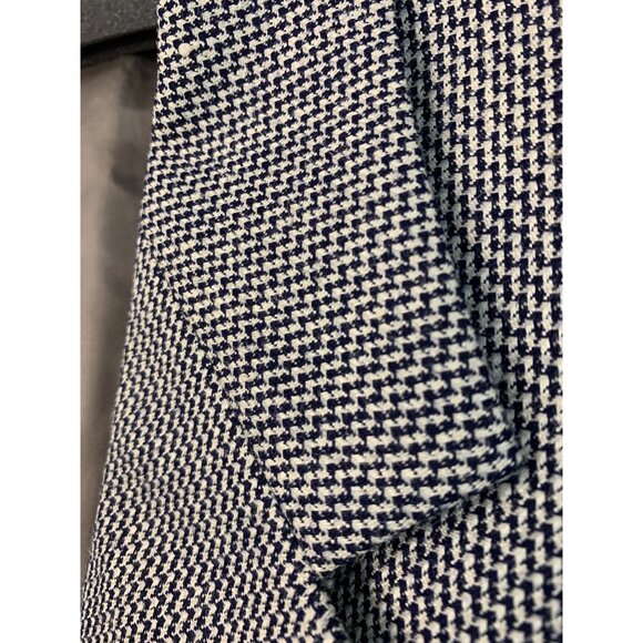 VTG 80s Valentino Uomo Men's Wool/Silk Blazer Jacket Check Italy Size 41S 7436 - Picture 8 of 9